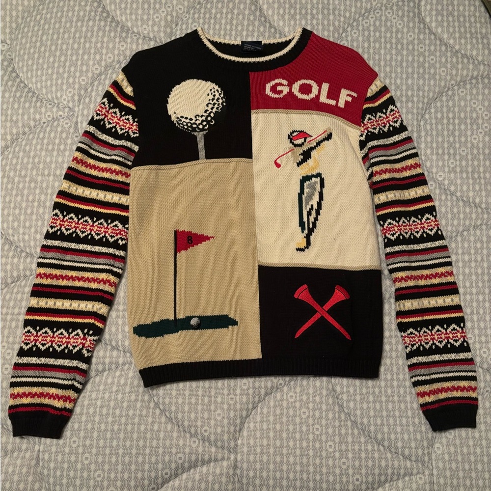 Vintage Fairway Outfitters Golf Themed Sweater